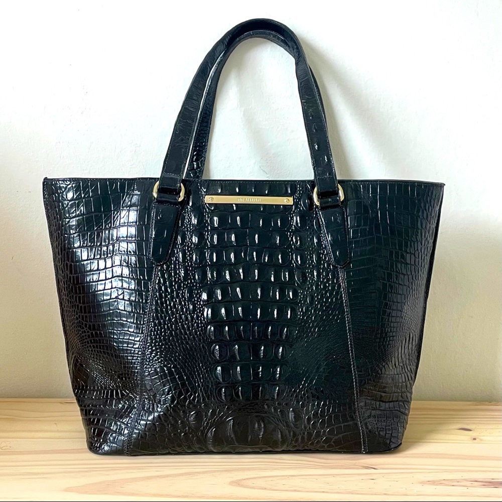 One of a kind Brahmin black Melbourne tote